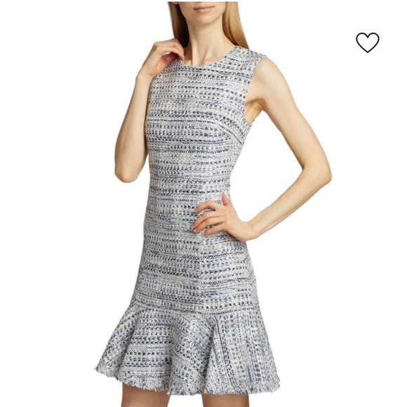 NWT•KOBI HALPERIN•Reed Cotton-Blend Tweed Dress•Women’s•Sz 8 - Picture 3 of 9